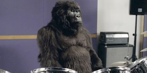 Cadbury's drumming gorilla