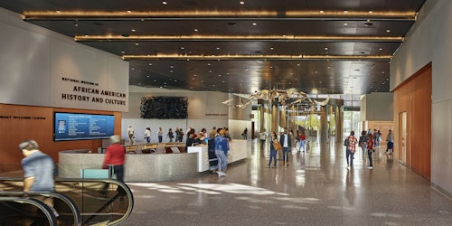 The interior of the National Museum of African American History and Culture