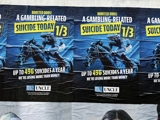 Posters for a charity supporting men's mental health 