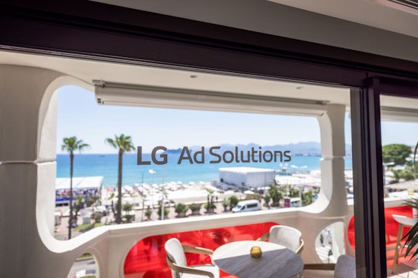 LG Ad Solutions studio in Cannes, France.