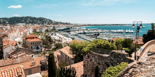 Cannes, looking towards the sea