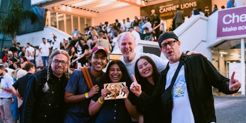 The winning team at Cannes