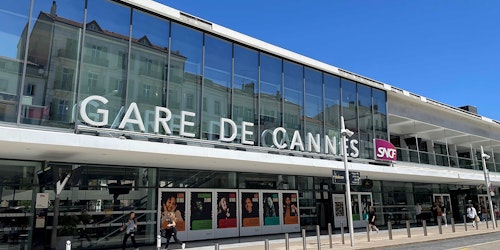 The Cannes train station