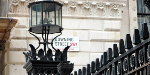 A shot of Downing Street