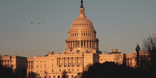 United States Capitol building in Washington, D.C. in sunlight